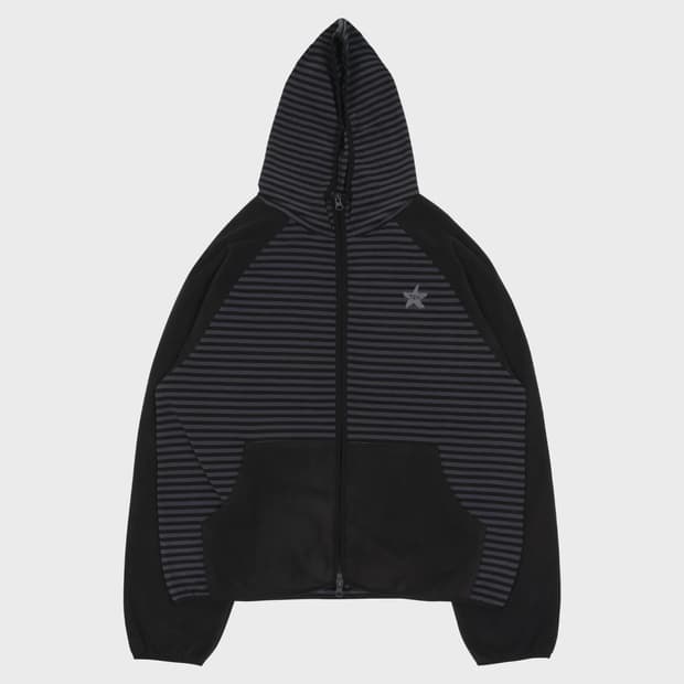  TCM stripe reglan fleece jarket 