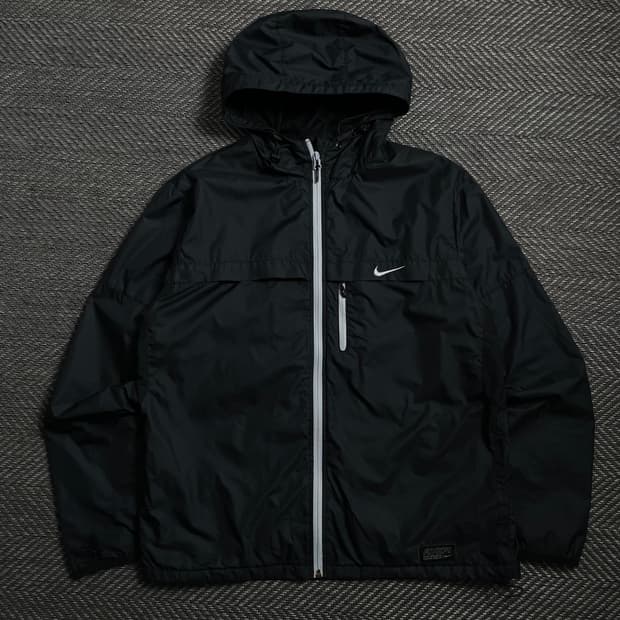 00s 나이키 올드스쿨 스우시 블랙 바람막이o 4200