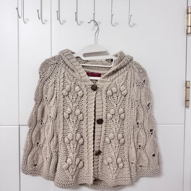 빈티지 모리걸 브라운 케이프