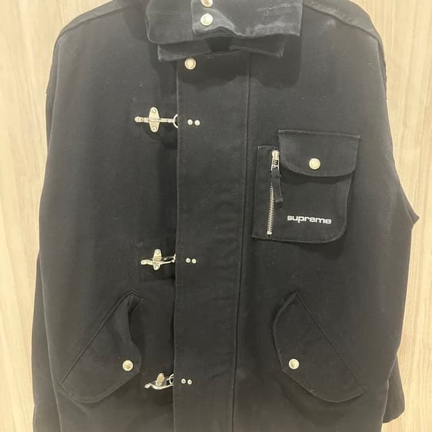 슈프림 캔버스 클립 자켓