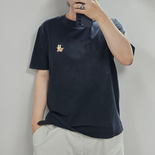 메종키츠네 반팔티 XL M0350