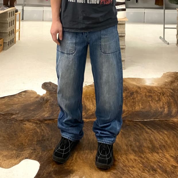 JW ANDERSON x UNIQLO fatigue denim pants