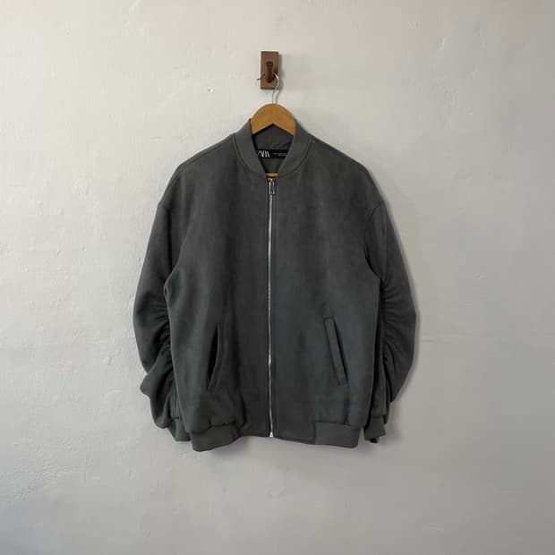 자라 스웨이드 자켓 