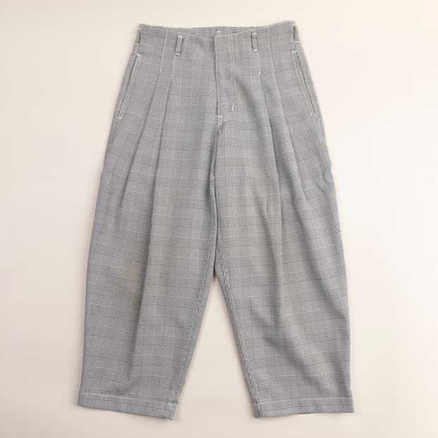 꼼데가르송 2011 투턱 체크 팬츠 XS