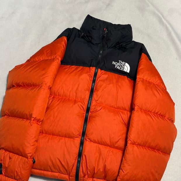 M 노스페이스 1996 눕시 오렌지 다운 패딩