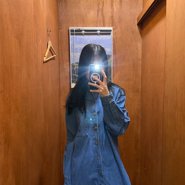 (M) Dickies 디키즈 코튼 데님 셔츠