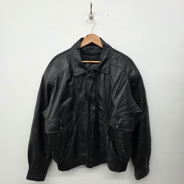 양가죽 봄버 자켓 스타일 남XL