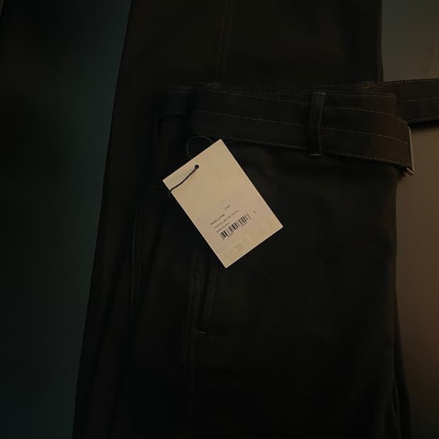 르메르 트위스트 벨티드 팬츠 블랙 S
