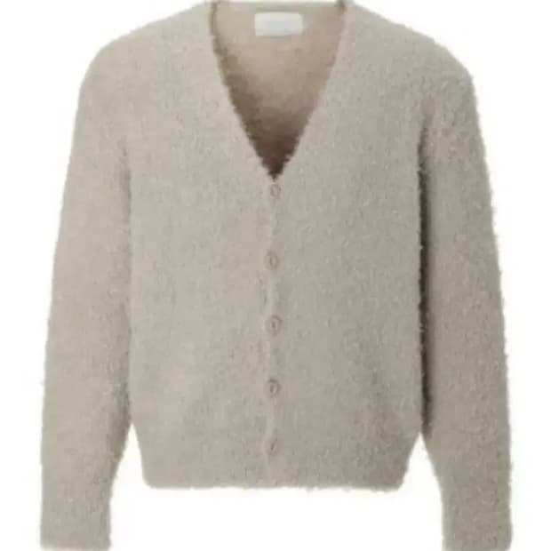 쓰리타임즈 푸들 가디건 베이지