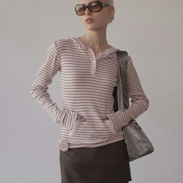 스컬프터 니트 후디