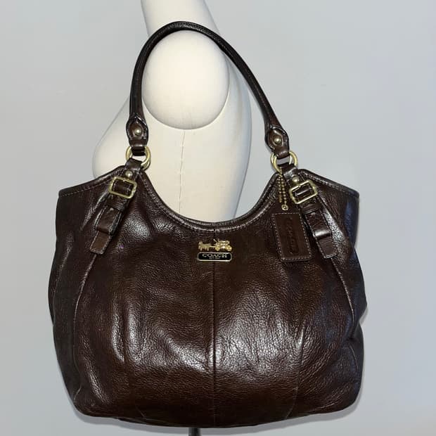 📦90ss Coach Brown shoulder bag