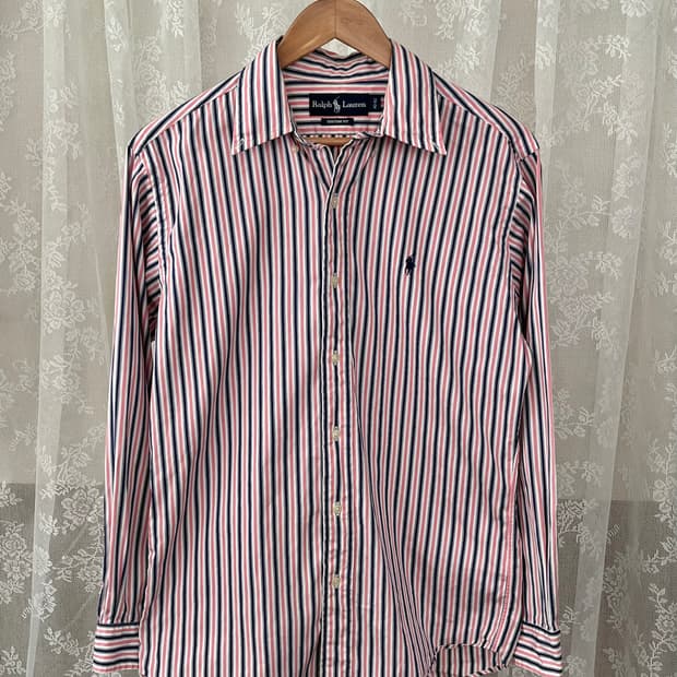 100) 폴로 랄프로렌 커스텀핏 스트라이프 셔츠