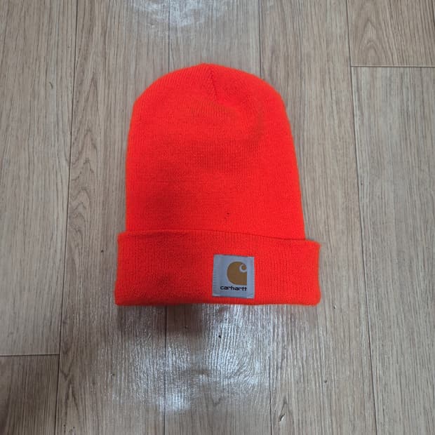 칼하트 주황롱 비니