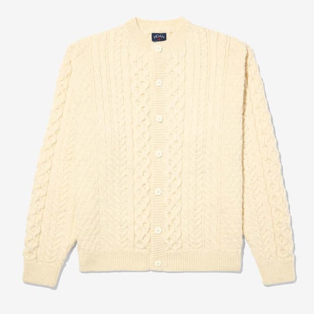 노아 noah 피셔맨 가디건 아이보리 XL 새상품