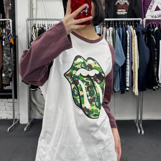 베이프 롤링스톤스 7부 롱슬리브