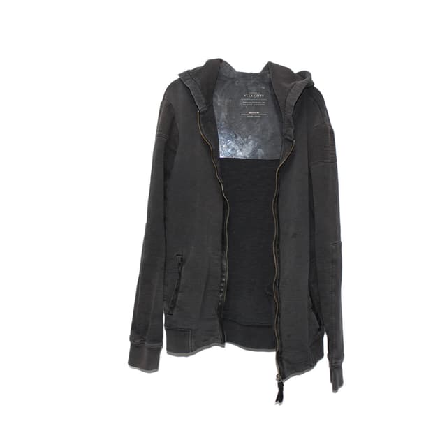 올세인츠 피그먼트 워시드다잉 후드집업