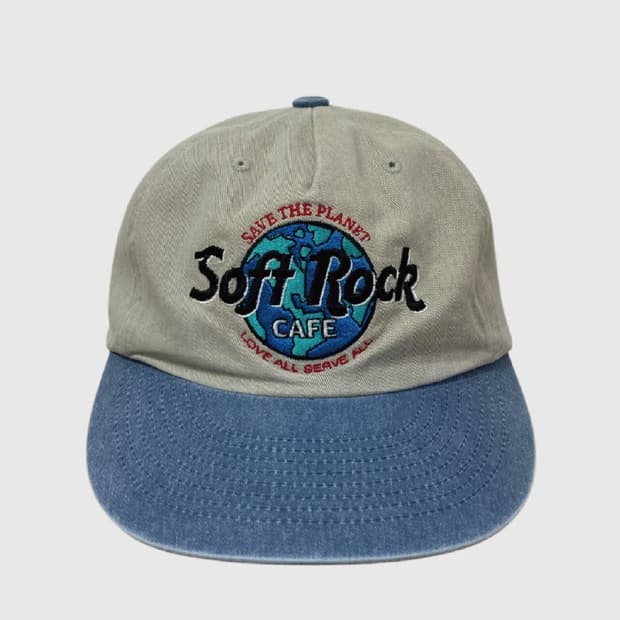 새상품) 마스컴퍼니 소프트락 카페 볼캡 워시드 그레이 블루