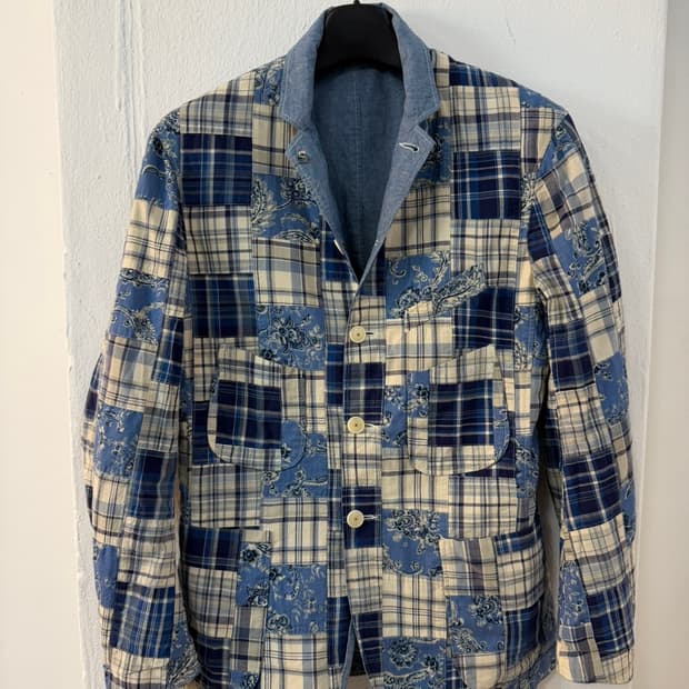 스펙테이터 페이즐리 패치워크 마드라스 자켓 