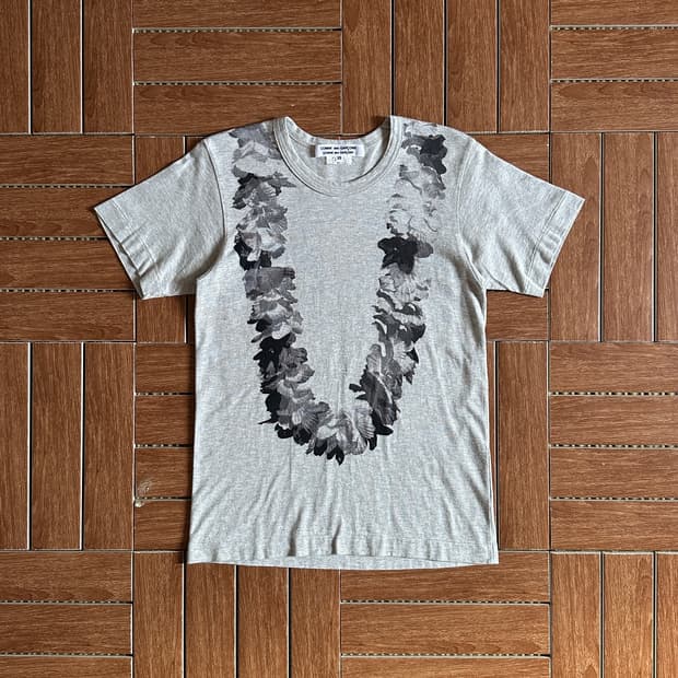 Comme des Garcons floral cotton 1/2 tee