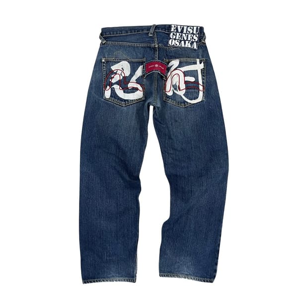 [Evisu] 에비수 Genes osaka 셀비지 데님팬츠