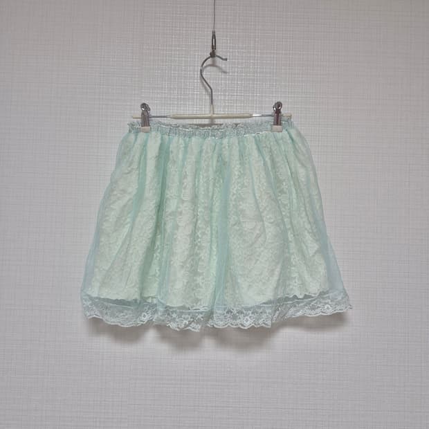 리즈리사 러블리 히메갸루 스커트 민트블루