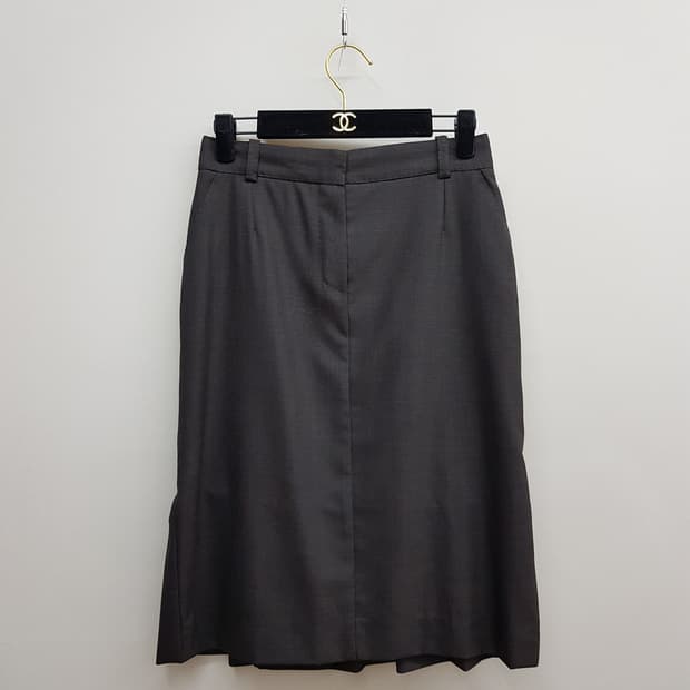 루이비통  울 블렌드 프릴 스커트 38사이즈