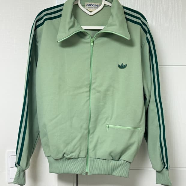희귀 아디다스 서독 말차 민트 그린 초록 녹차 연두 져지 80s 트랙탑
