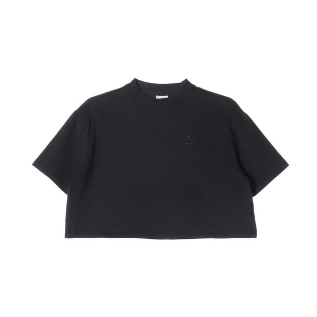 나이키 우먼스 에센셜 크롭 티셔츠 블랙 L