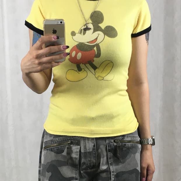 DISNEY mickey mouse ringer top