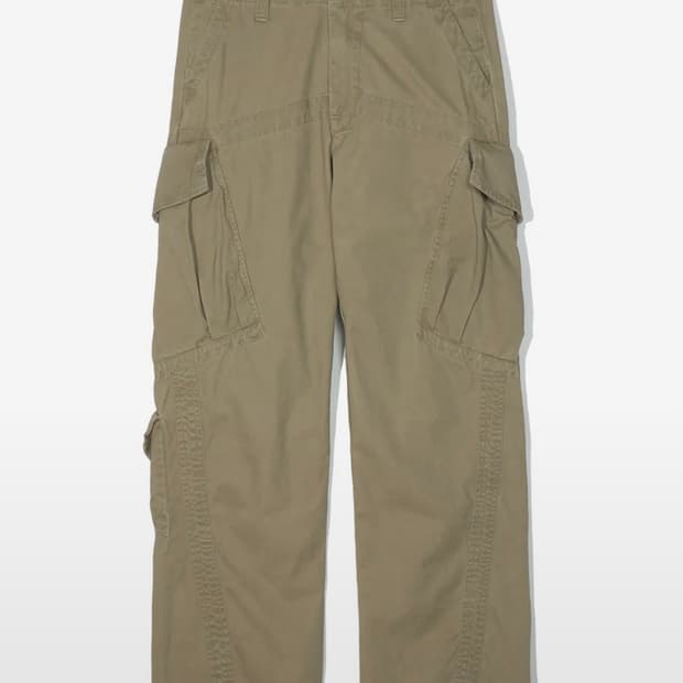 파르티멘토 빈티지 워싱 페널드 카고 팬츠 베이지(L)