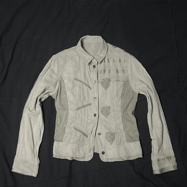 Gothic slim fit grey shirt
