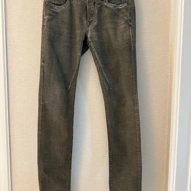 Rick owens drkshdw coated denim pants