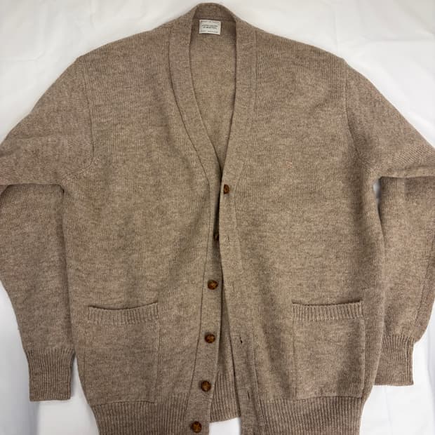 [M] 베네통 울 가디건 브라운