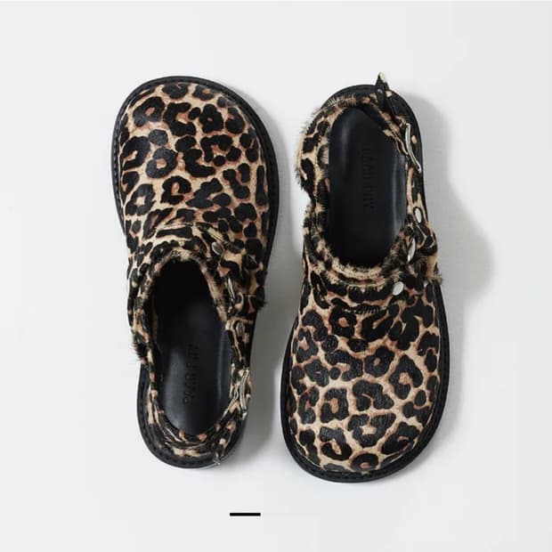 파르피 레오파드 클로그 245