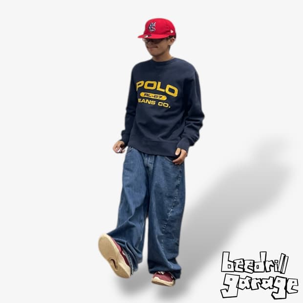 폴로진스 네이비 스웻셔츠 맨투맨