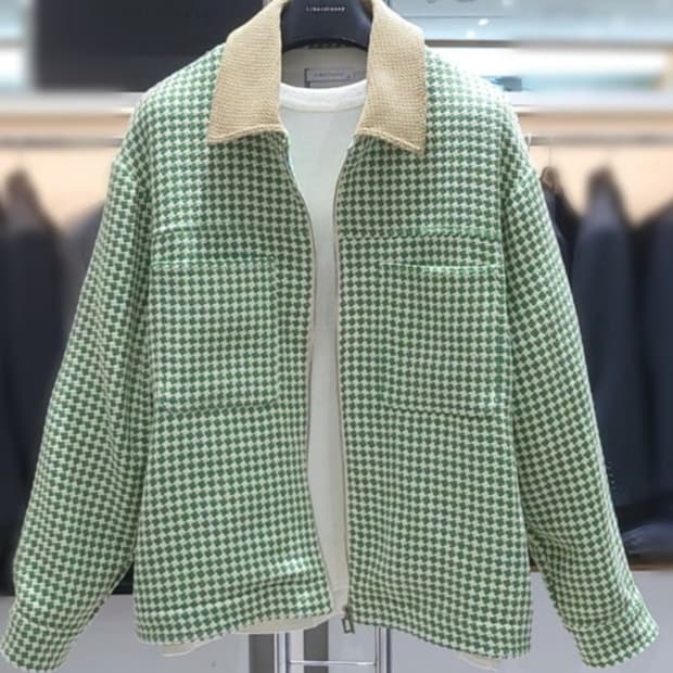 리버클래시. 트위드 집업 자켓