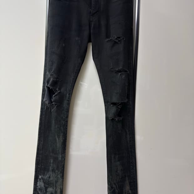 생로랑 14fw 블랙 오일 워싱 디스진 28