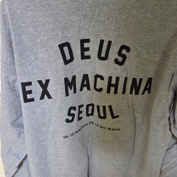 데우스 서울 롱슬리브 티 SEOUL L/S TEE (Grey Marle)