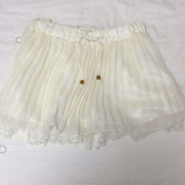 빈티지 쉬폰레이스스커트