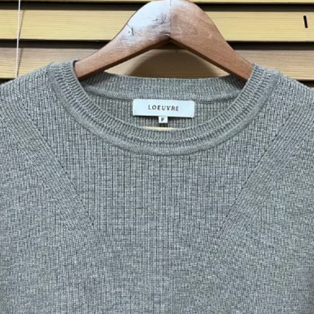 LOEUVRE LOEUVRE 루에브르 여성 그레이 단추니트 free