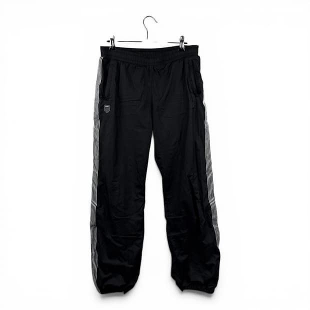 (M) 케이스위스 우븐 웜업 팬츠 블랙