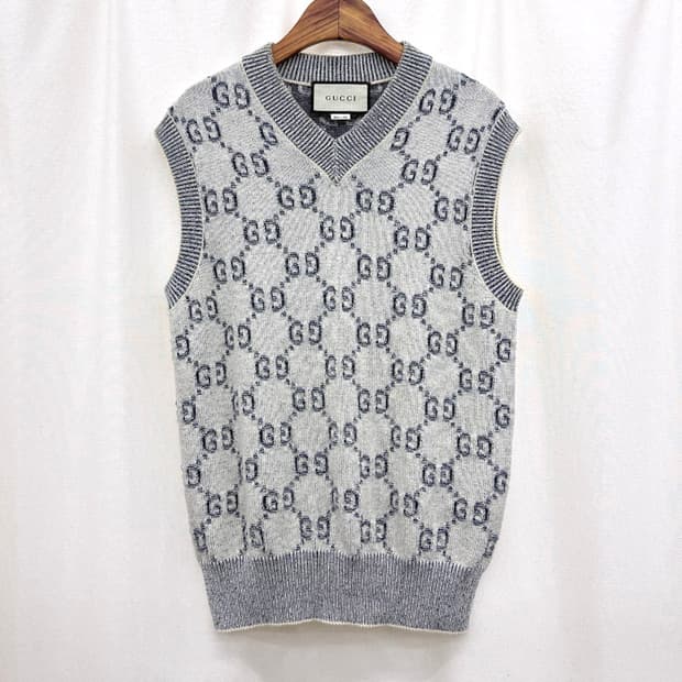 구찌 GG 코튼 자카드 베스트