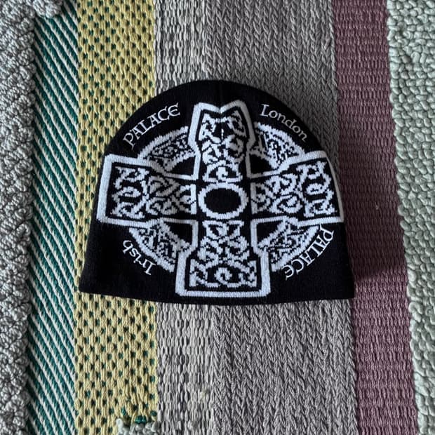 Palace Celtic Nein Cuff Beanie Black