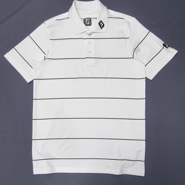 풋조이 스트라이프 카라넥 반팔 S _ 남성