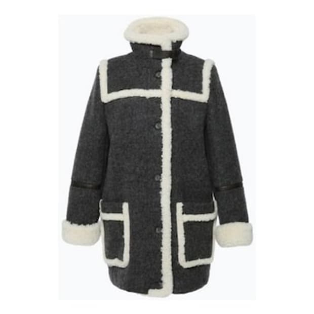 빈폴 여성 리얼 양털 울 무스탕 95