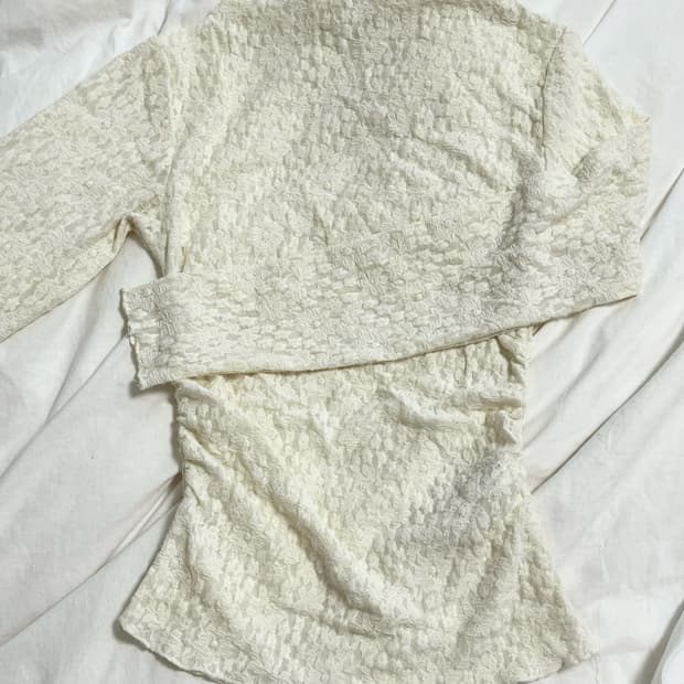 자라 레이스 셔링 시스루 탑 M