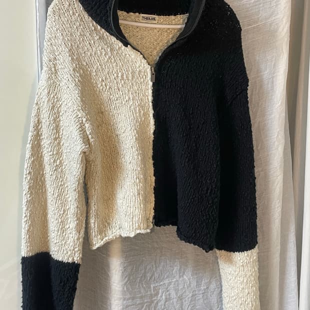 더일마 배색 투웨이 집업