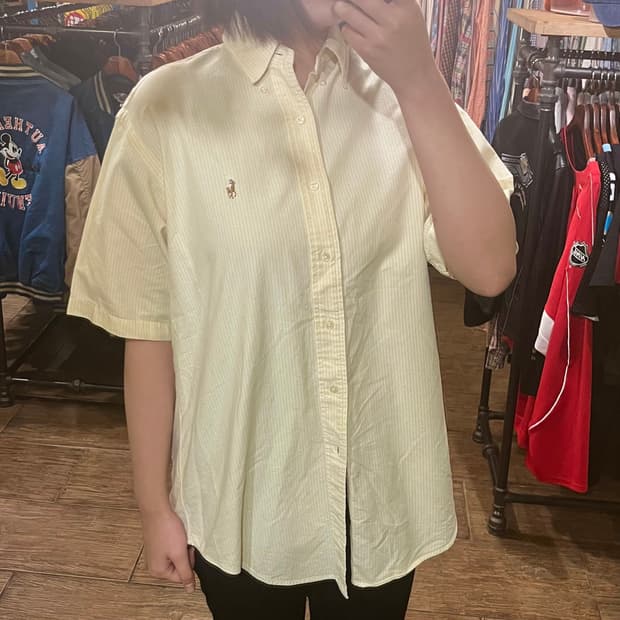 [HI] 폴로 반팔 셔츠 옐로우