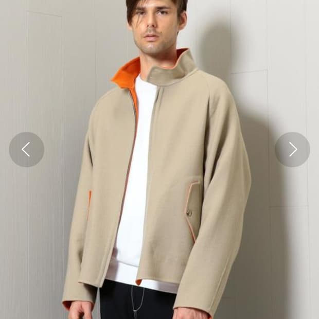 여성용 뷰티앤유스 유나이티드애로우 울 해링턴 블루종 자켓 S 36