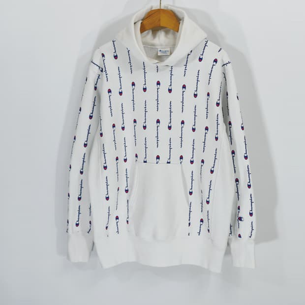 Champion reverse weave warmup 풀오버후드스웻셔츠